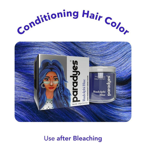 Paradyes Rudolphi Blue Semi-Permanent Hair Color